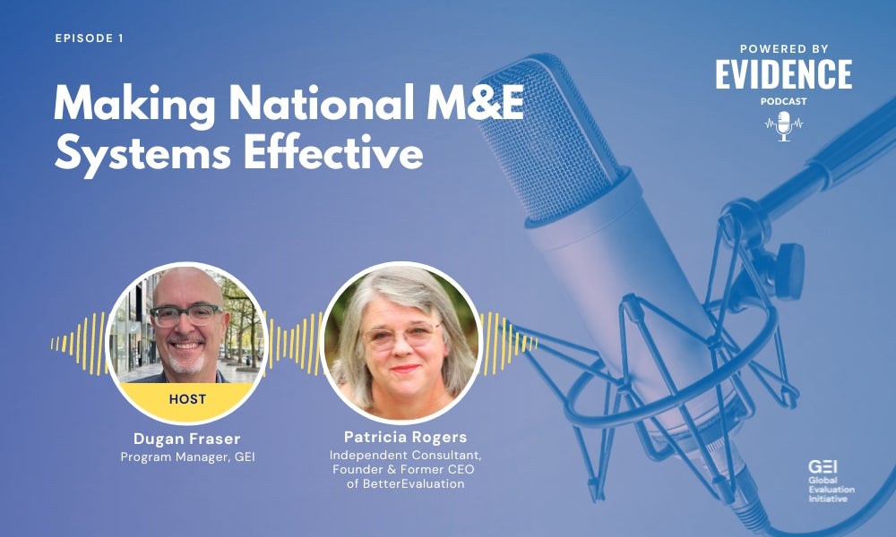 GEI Powered by Evidence Podcast Episode 1: Making National M&E Systems Effective